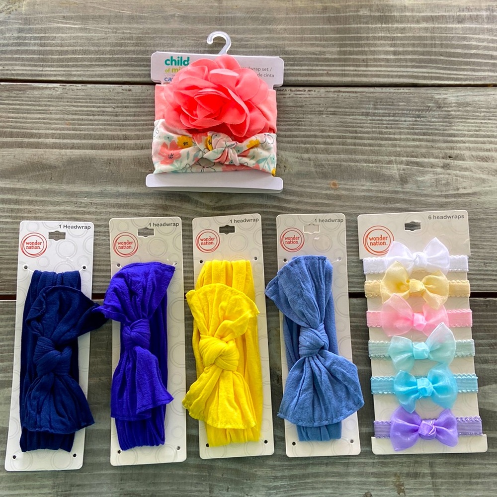 Lot of baby girl head bands….Brand New!!!!